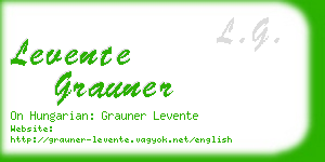 levente grauner business card